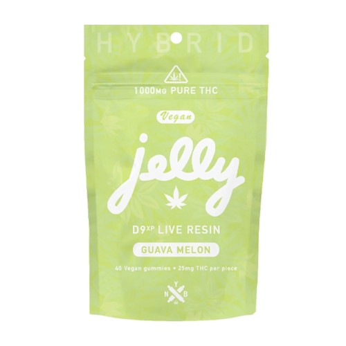 JELLY NYB D9 LIVE RESIN 1000MG JELLY GUMMIES 25MG PC- GUAVA MELON (H)