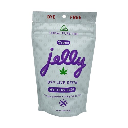 JELLY NYB D9 LIVE RESIN 1000MG JELLY GUMMIES 25MG PC- MYSTERY FRUIT