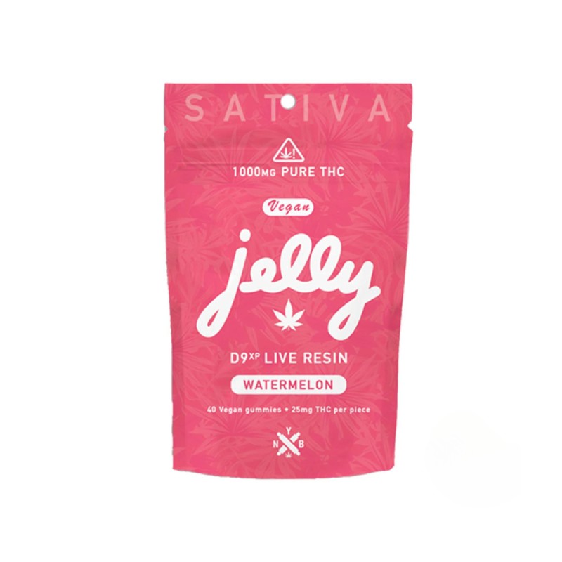 JELLY NYB D9 LIVE RESIN 1000MG JELLY GUMMIES 25MG PC- WATERMELON (S)