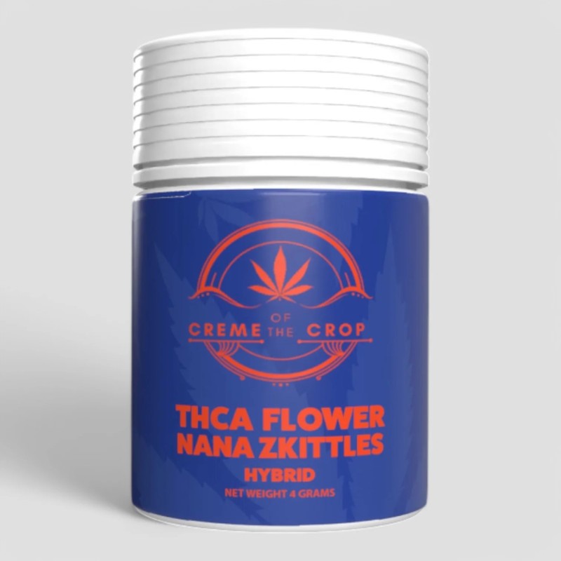 KANNA BOSS CREME OF THE CROP 4G THCA FLOWER- NANA ZKITTLES (H)