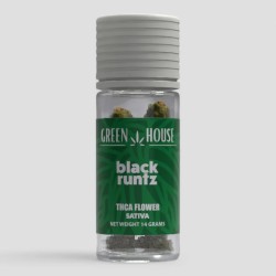 KANNA BOSS GREEN HOUSE 14G THCA FLOWER- BLACK RUNTZ