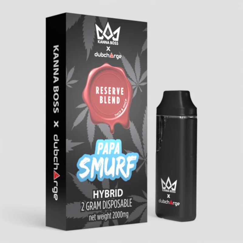 KANNA BOSS X DUBCHARGE RESERVE BLEND 2G- PAPA SMURF (H)