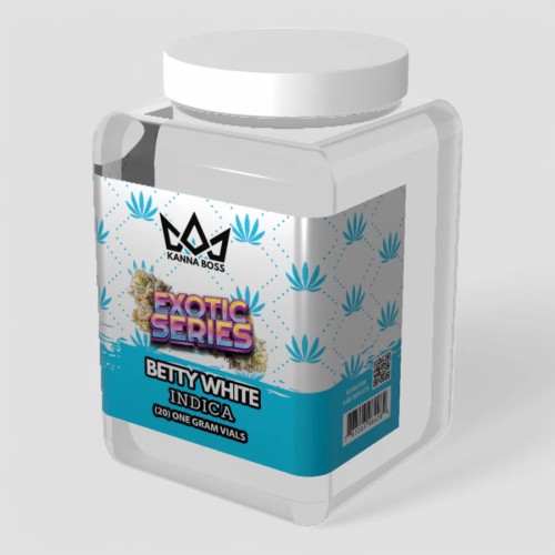 KANNABOSS 1G THC-A FLOWER 20CT JAR - BETTY WHITE (I)