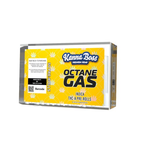 KANNABOSS 50CT THC-A PREROLLS - OCTANE GAS (I)