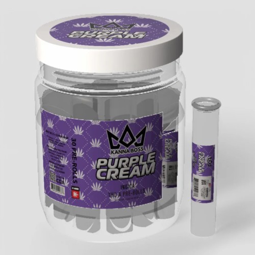 KANNABOSS 50CT THC-A PREROLLS - PURPLE CREAM (I)