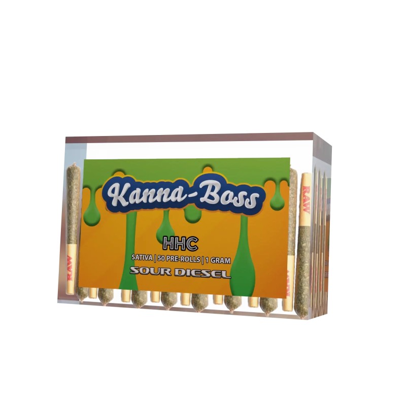 KANNABOSS 30CT THC-A PREROLLS - SOUR DIESEL (S)