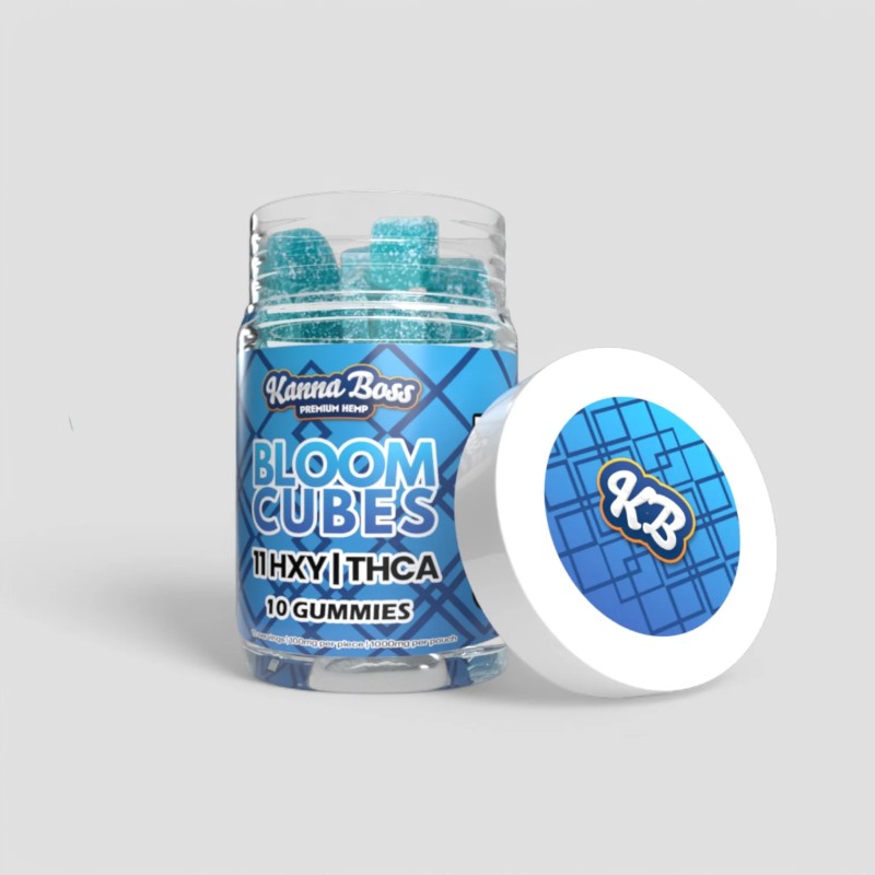 KANNABOSS - BLOOM CUBES GUMMIES 1000MG - BLUEBERRY