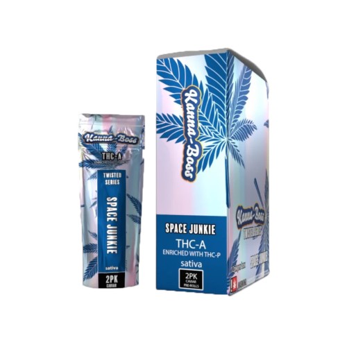 KANNABOSS TWISTED CAVIAR 12PK THC-A PREROLLS - SPACE JUNKIE (S)