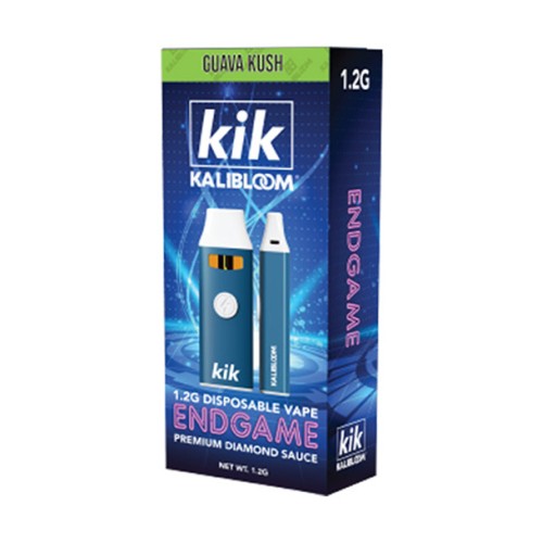 KIK ENDGAME 1.2G DISPOSABLE PREMIUM DIAMOND SAUCE GUAVA KUSH