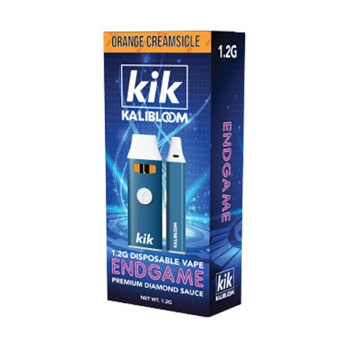 KIK ENDGAME 1.2G DISPOSABLE PREMIUM DIAMOND SAUCE ORANGE CREAMSICLE