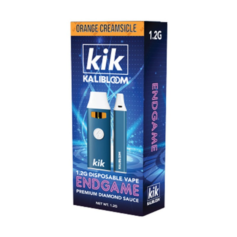 KIK ENDGAME 1.2G DISPOSABLE PREMIUM DIAMOND SAUCE ORANGE CREAMSICLE