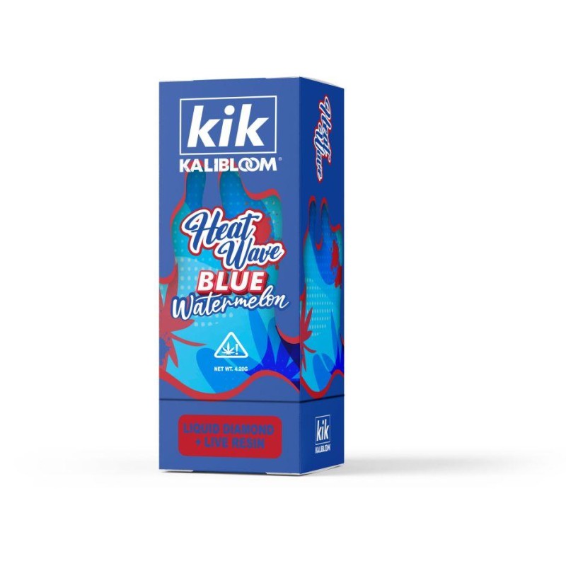 KIK HEAT WAVE 4.2G LIQUID DIAMOND+LIVE RESIN- BLUE WATERMELON (S)