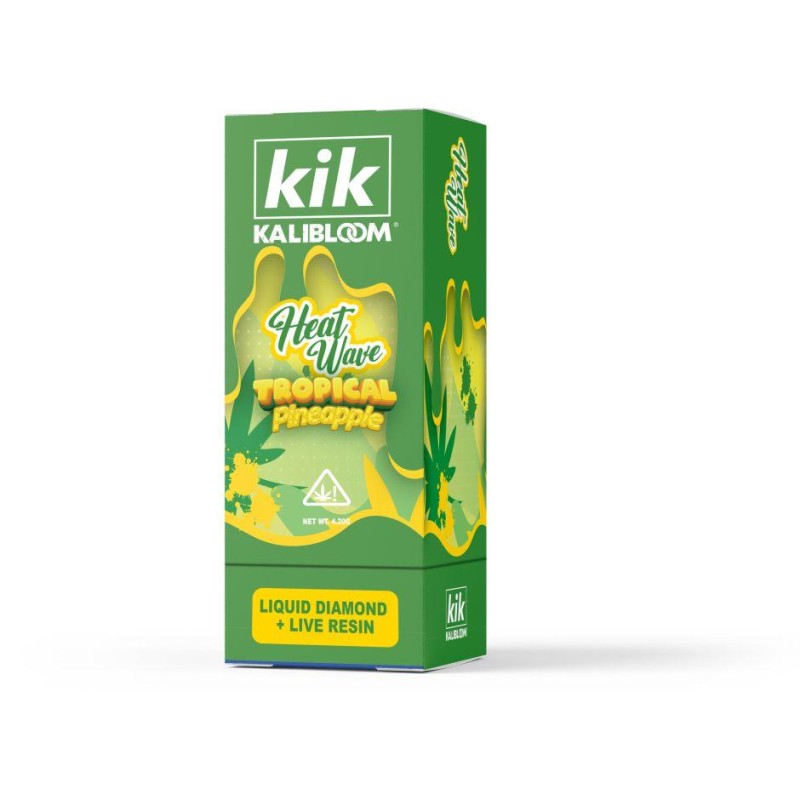 KIK HEAT WAVE 4.2G LIQUID DIAMOND+LIVE RESIN- TROPICAL PINEAPPLE (H)