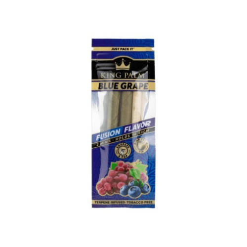 KING PALM LEAF TUBES MINI ROLLS 1G 20PK/2PC- BLUE GRAPE