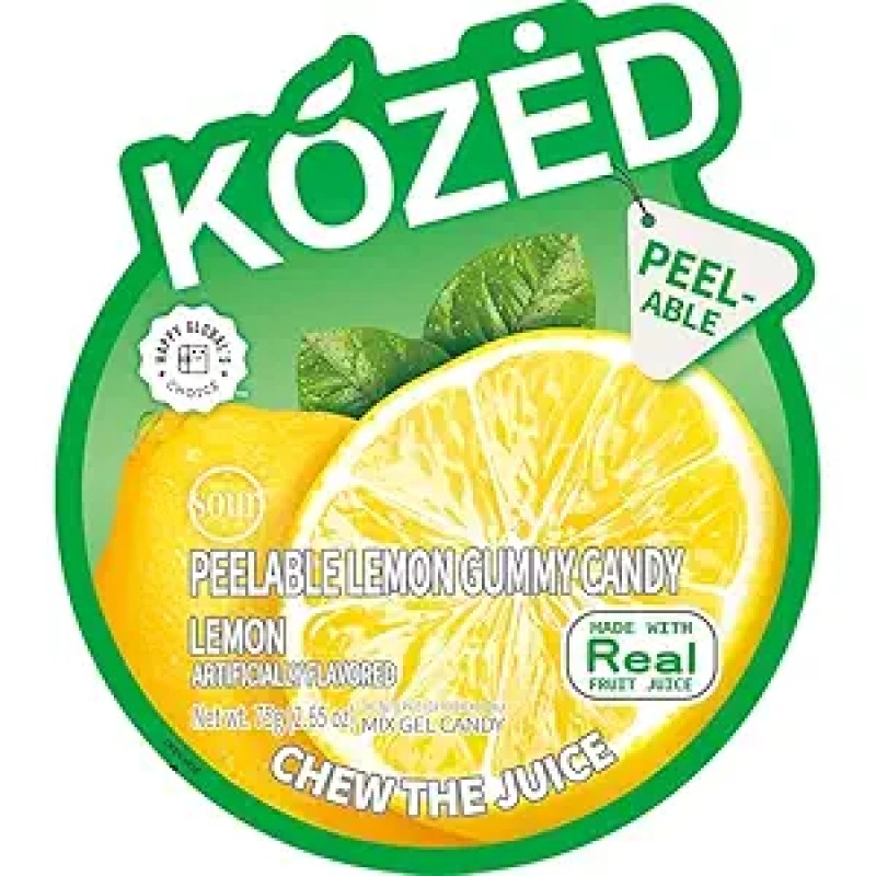 KOZED PEELABLE GUMMY CANDY- LEMON GUMMY