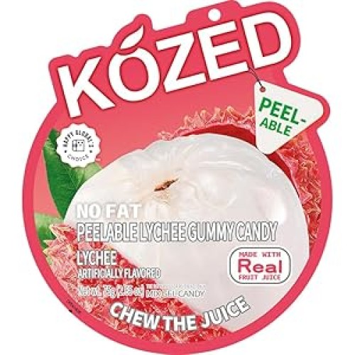 KOZED PEELABLE GUMMY CANDY- LYCHEE GUMMY