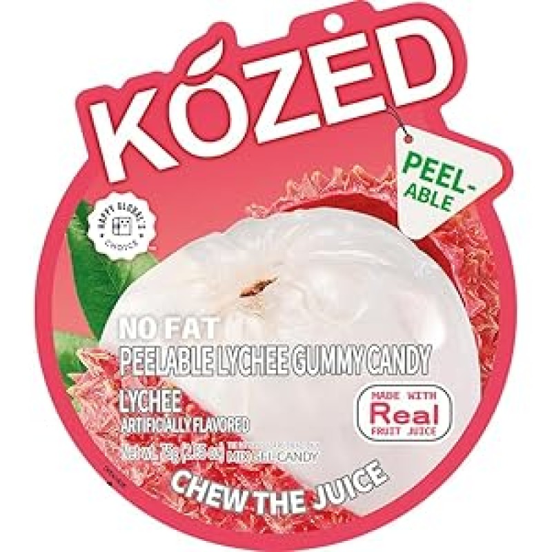 KOZED PEELABLE GUMMY CANDY- LYCHEE GUMMY