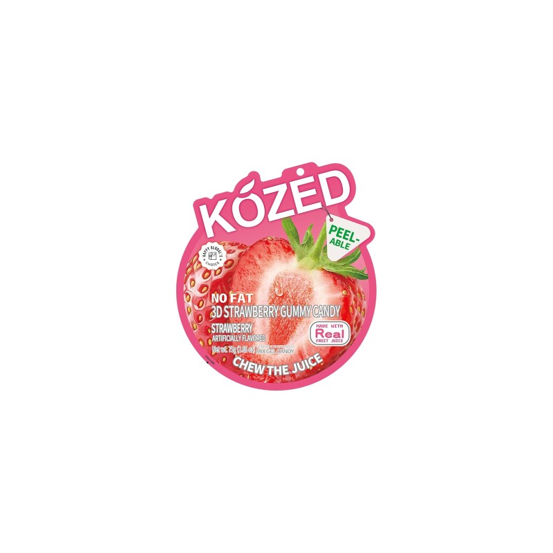 KOZED PEELABLE GUMMY CANDY- STRAWBERRY GUMMY