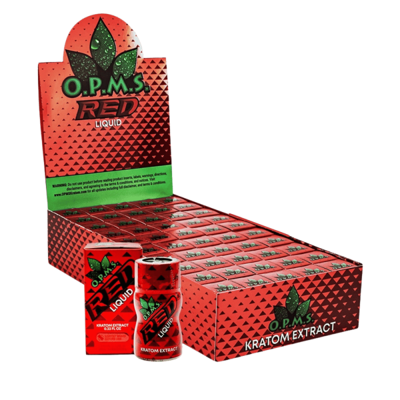 KRATOM OPMS RED LIQUID SHOTS 50pc/Box