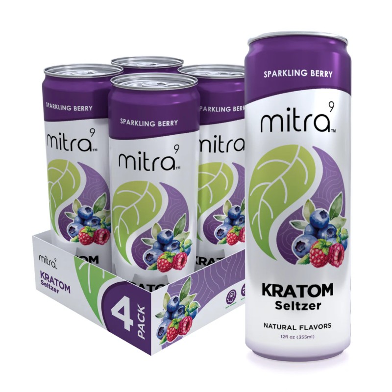 Kratom Choice Mitra Rush Seltzer - BERRY 60MG MIT