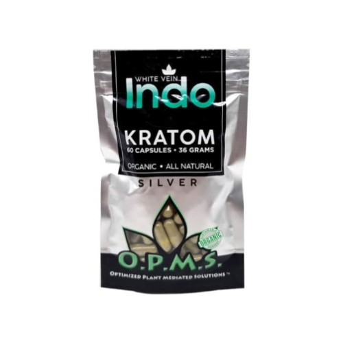 Kratom OPMS SILVER WHITE VEIN INDO 36g, 60caps