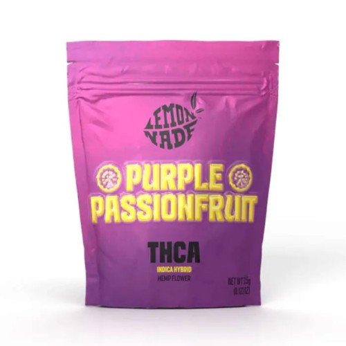 LEMONNADE THCA FLOWER BAG 3.5G- PURPLE PASSIONFRUIT (I/H)