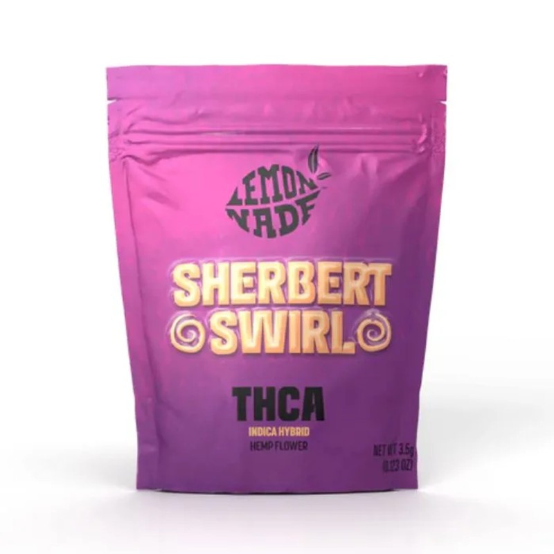 LEMONNADE THCA FLOWER BAG 3.5G- SHERBERT SWIRL (I/H)