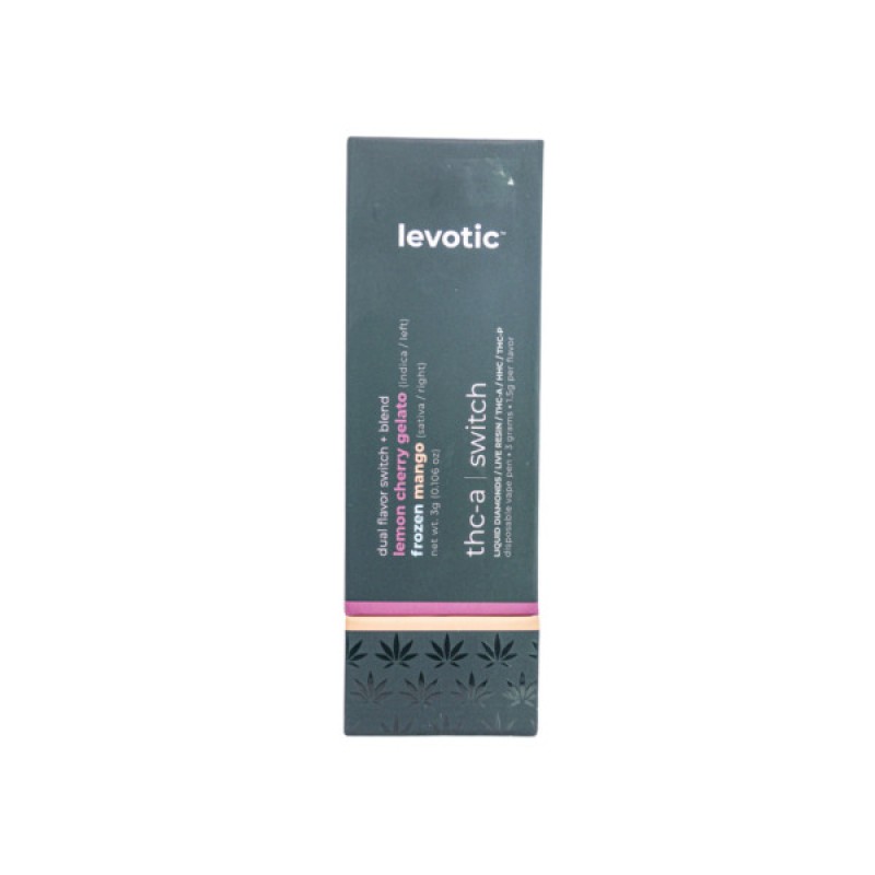 LEVOTIC 3 IN 1 3G THCA SWITCH DISPO- LEMON CHERRY GELATO (I)/FROZEN MANGO (S)