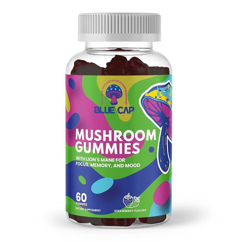 LIMITLESS 200MG LIONS MANE GUMMIES- BLUE RAZZ