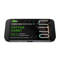 LITTO THC-A PREROLLS 6 PER PACK 5 BOX DISPLAY - COTTON CANDY (H)