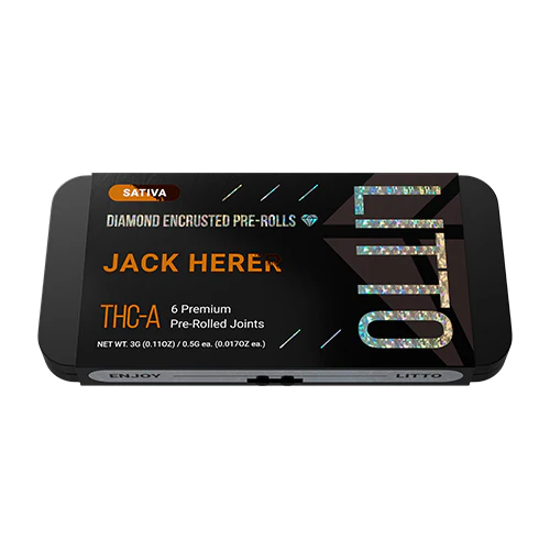 LITTO THC-A PREROLLS 6 PER PACK 5 BOX DISPLAY - JACK HERER (S)