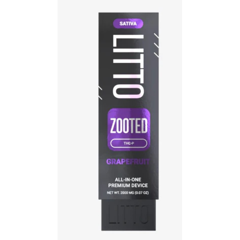 LITTO ZOOTED 2G THCP 5PC DISPO- GRAPE FRUIT (S)