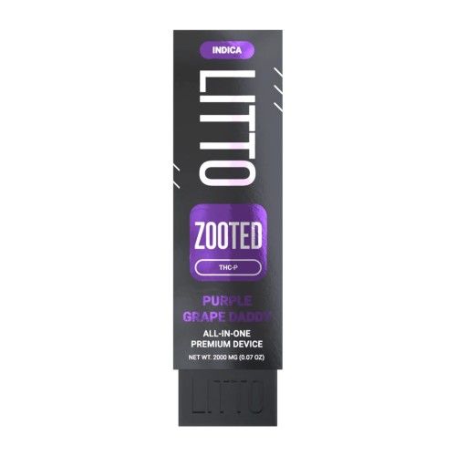 LITTO ZOOTED 2G THCP 5PC DISPO- PURPLE GRAPE DADDY (H)
