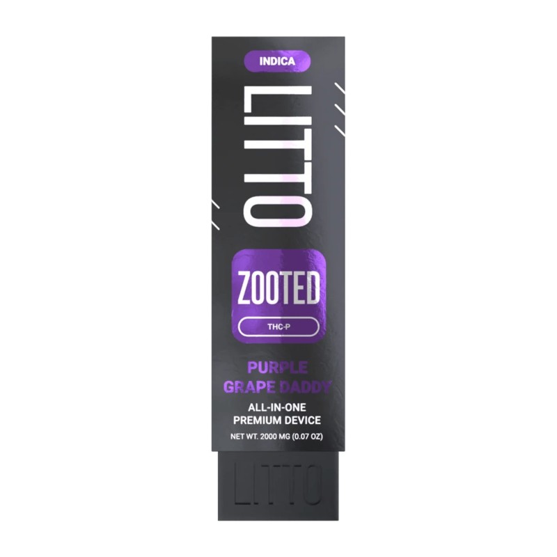 LITTO ZOOTED 2G THCP 5PC DISPO- PURPLE GRAPE DADDY (H)