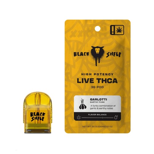 LIVE THCA QUAD BLEND 3G POD KIT BLACK SHEEP- GARLOTTI ()