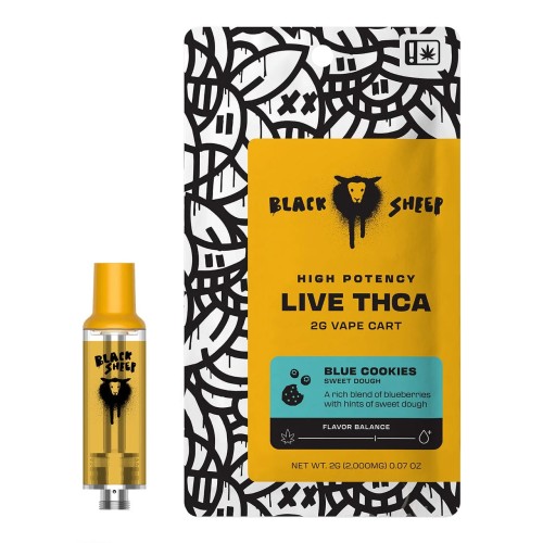 LIVE THCA QUAD BLEND 3G POD REFILL BLACK SHEEP- BLUE COOKIES ()