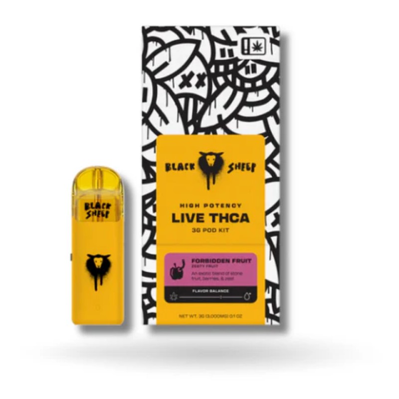 LIVE THCA QUAD BLEND 3G POD REFILL BLACK SHEEP- FORBIDDEN FRUIT ()