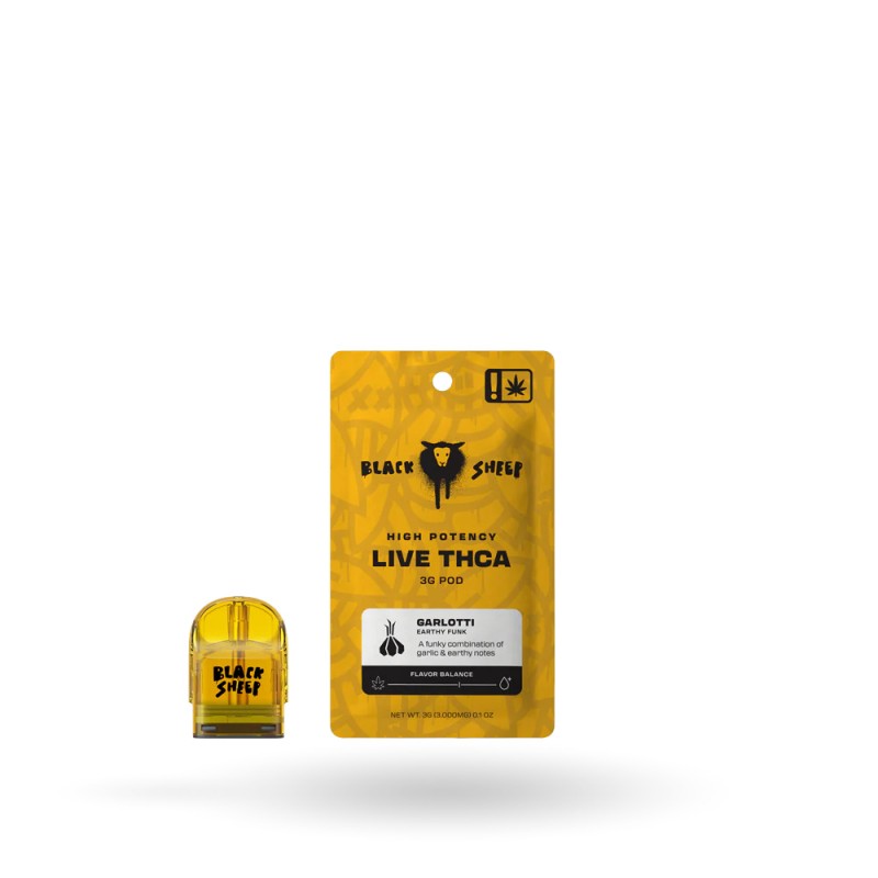 LIVE THCA QUAD BLEND 3G POD REFILL BLACK SHEEP- GARLOTTI ()