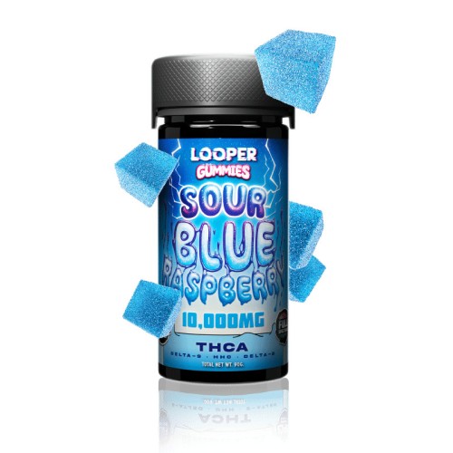 LOOPER 10G THCA GUMMIES 6PK/20PC- SOUR BLUE RASPBERRY