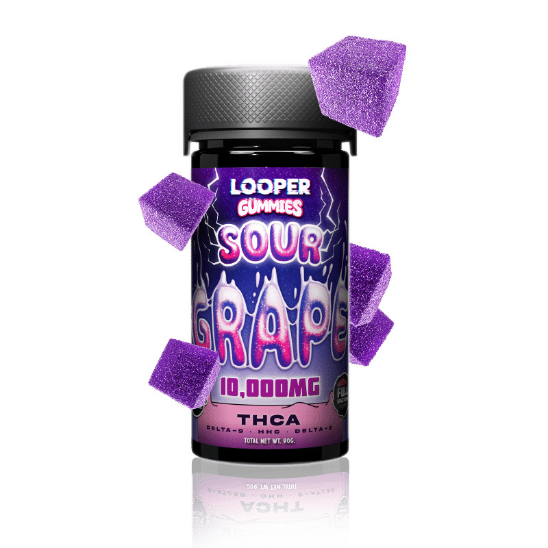 LOOPER 10G THCA GUMMIES 6PK/20PC- SOUR GRAPE