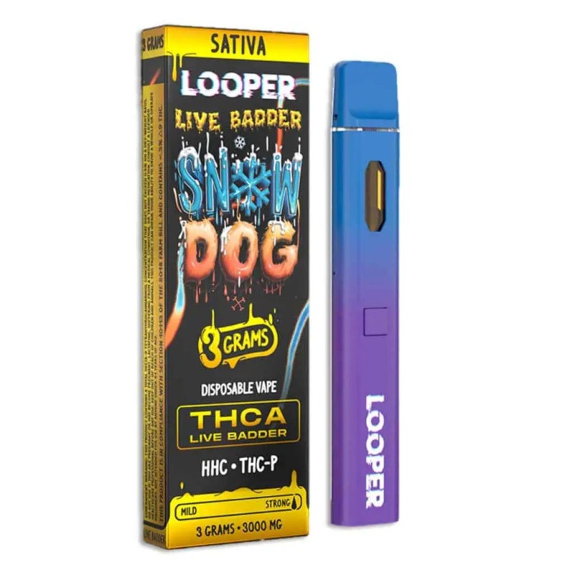 LOOPER LIVE BADDER 3G THCA - SNOW DOG (S)