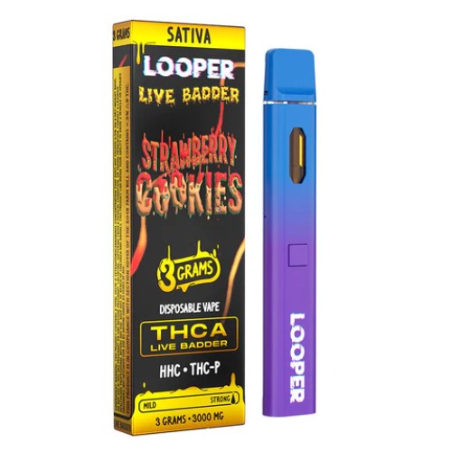 LOOPER LIVE BADDER 3G THCA - STRAWBERRY COOKIES (S)