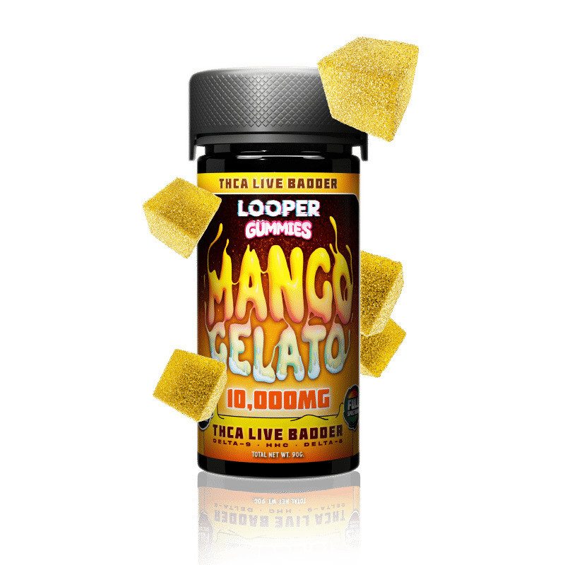 LOOPER THCA BADDER 2PC/PK GUMMIES 25PK DISPENSER- MANGO GELATO