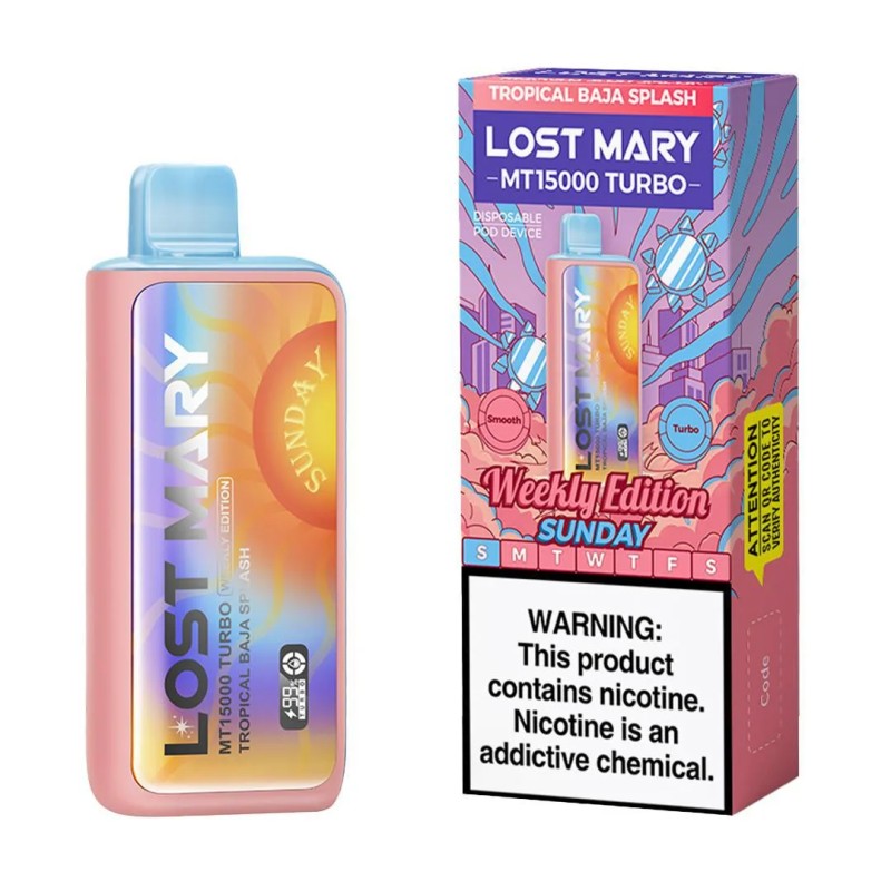 LOST MARY MT15000 TURBO WEEKLY EDITION - TROPICAL BAJA SPLASH