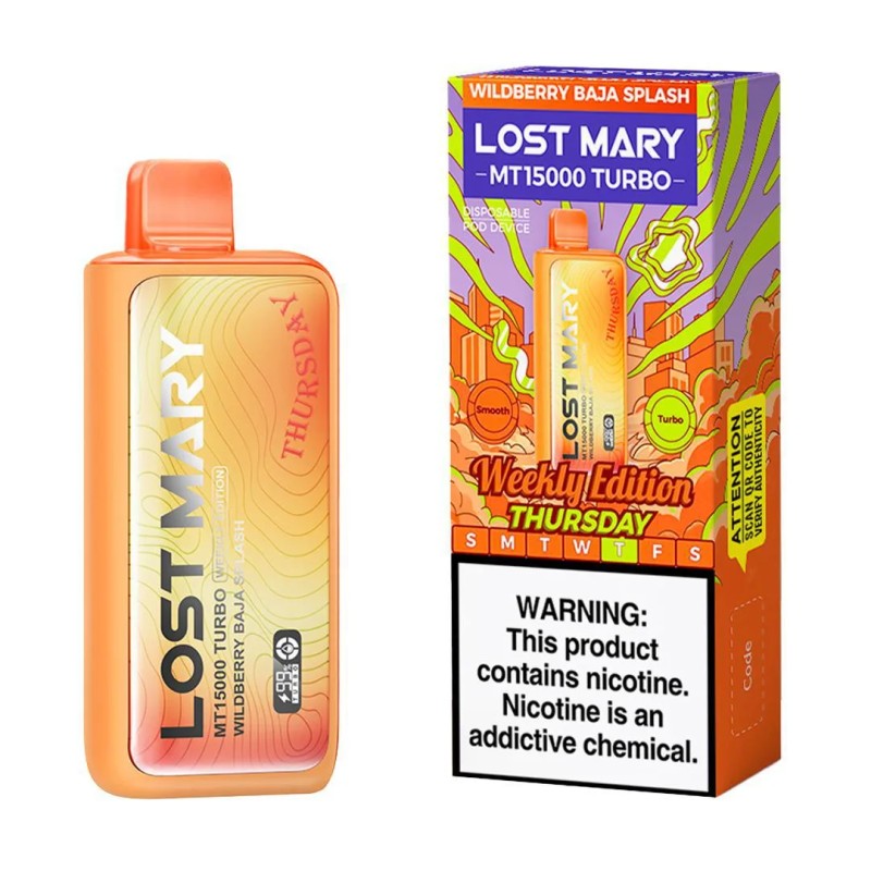 LOST MARY MT15000 TURBO WEEKLY EDITION - WILDBERRY BAJA SPLASH