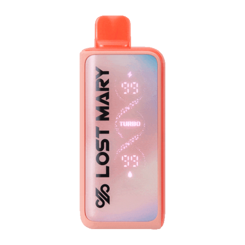 LOST MARY MT35000 TURBO RECHARGEABLE DISPOSABLE 5%NIC - STRAWMELON PEACH