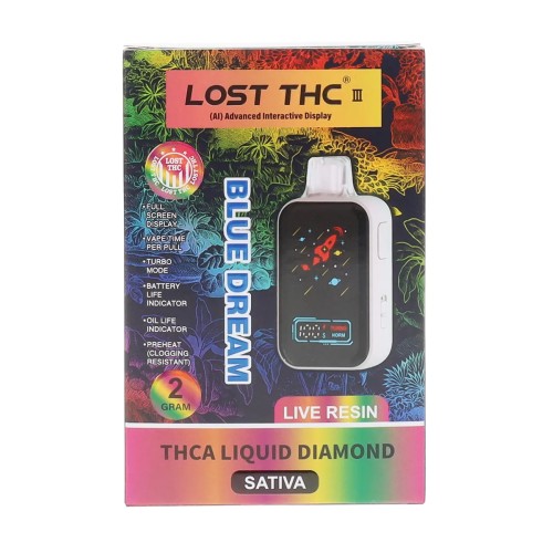 LOST THC 2G THC-A LIQUID DIAMOND DISPOSABLE - BLUE DREAM (S)