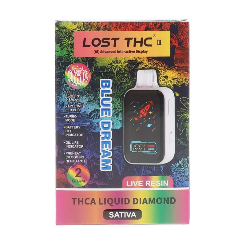 LOST THC 2G THC-A LIQUID DIAMOND DISPOSABLE - BLUE DREAM (S)