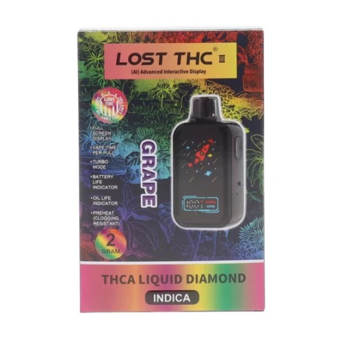 LOST THC 2G THC-A LIQUID DIAMOND DISPOSABLE - GRAPE (I)