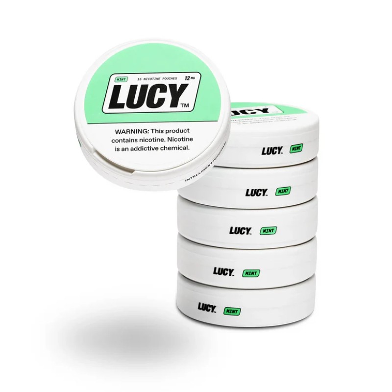 LUCY 15PC NICOTINE POUCHES 12MG- MINT